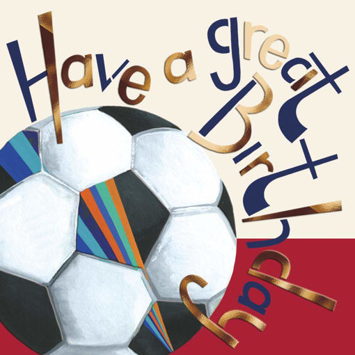 Picture of HAPPY BIRTHDAY CARD FOOTBALL